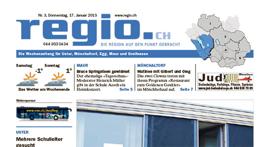 Bericht im Regio 01/2013